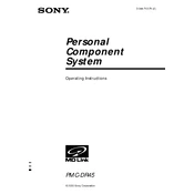 Sony PMC-DR45 manual cover