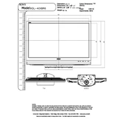 Sony KDL-40XBR6 manual cover