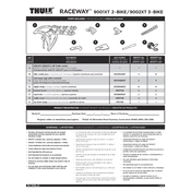 Thule Raceway 9001XT manual cover