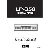 KORG LP-350 manual cover