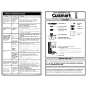 Cuisinart DCB-10 manual cover