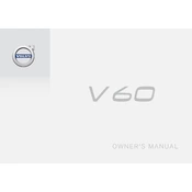 Volvo V60 2018 manual cover