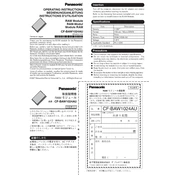 Panasonic CF-BAW1024AU manual cover