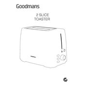 Goodmans B&M 2 Slice Toaster 356251 356255 363183 manual cover