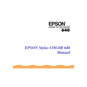 Epson Stylus Color 640 manual cover