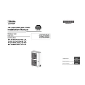 Carrier Toshiba MCY-MAP0367HS-UL manual cover