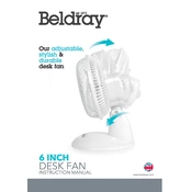 Beldray EH3200 6 Inch Desk Fan White manual cover