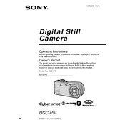 Sony DSC-P5 manual cover