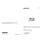 Sony BDV-E300 manual cover