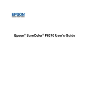 Epson SureColor F6370 manual cover