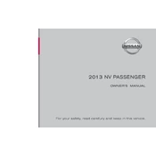 Nissan NV Passenger manual cover