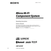 Sony CMT-HX7BT manual cover