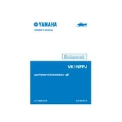 Yamaha VK1NFPJ 2018 Professional II manual cover