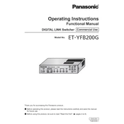 Panasonic ET-YFB200G manual cover