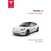 Tesla Model 3 2022 New Zealand manual cover