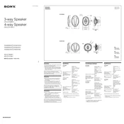 Sony XS-GTX1641 manual cover