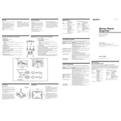 Sony XM-475GSX manual cover