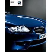 BMW Z4 M Roadster M Series 2006 Supplementary manual cover