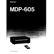 Sony MDP-605 manual cover