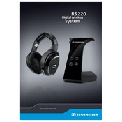 Sennheiser RS 220 manual cover