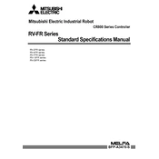 Mitsubishi Electric Melfa RV2FR series manual cover