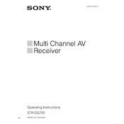 Sony STR-DG720 manual cover