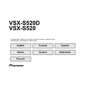 Pioneer VSX-S520 manual cover