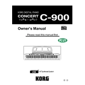 KORG C-900 manual cover