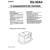 Sony SU-35A4 manual cover