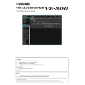 Boss VE-20 Editor manual cover