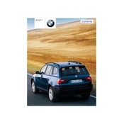 BMW X3 2.5i SAV X3 Series 2004 manual cover