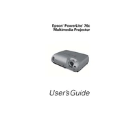 Epson PowerLite 76c manual cover