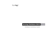 Synology NAS DS418 manual cover