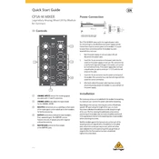 Behringer CP3A-M manual cover