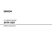 Denon AVR-1507 manual cover