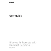 Sony BRH10 manual cover