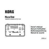 KORG Nuvibe manual cover