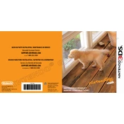 Nintendo Nintendogs Cats Golden Retriever New Friends manual cover