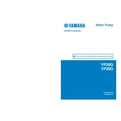 Yamaha YP20G, YP30G manual cover