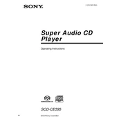 Sony SCD-CE595 manual cover