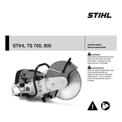 Stihl TS 700 TS 800 manual cover