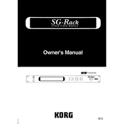 KORG SG-Rack manual cover