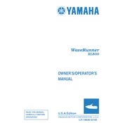 Yamaha XL800 Waverunner 2000 manual cover