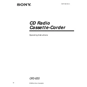 Sony CFD-E55 manual cover