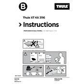 Thule XT 3116 manual cover