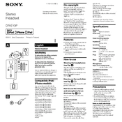 Sony DR-E10iP manual cover