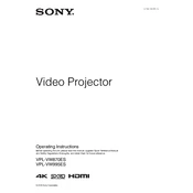 Sony VPL-VW870ES manual cover