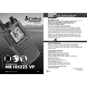 Cobra MR HH325 VP manual cover