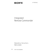 Sony RM-VLZ620 manual cover