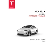 Tesla Model X 2015-2020 Korea manual cover